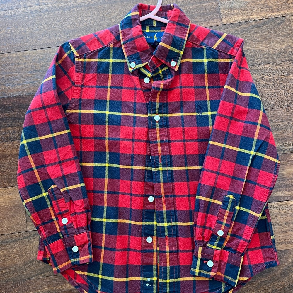 Ralph Lauren Red and Blue Checkered Shirt